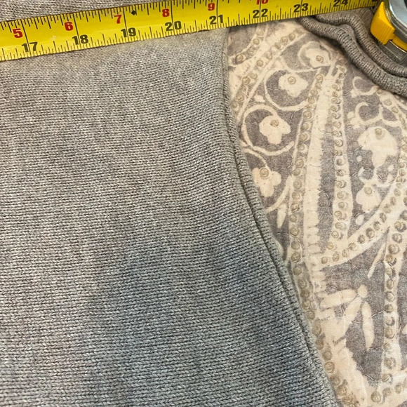 Michael Kors Grey Hi-Lo Sweater size large with zippered back - Picture 3 of 7